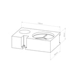 hochwertiger Zahnbürstenhalter in den Farben Silber, Grau, Schwarz